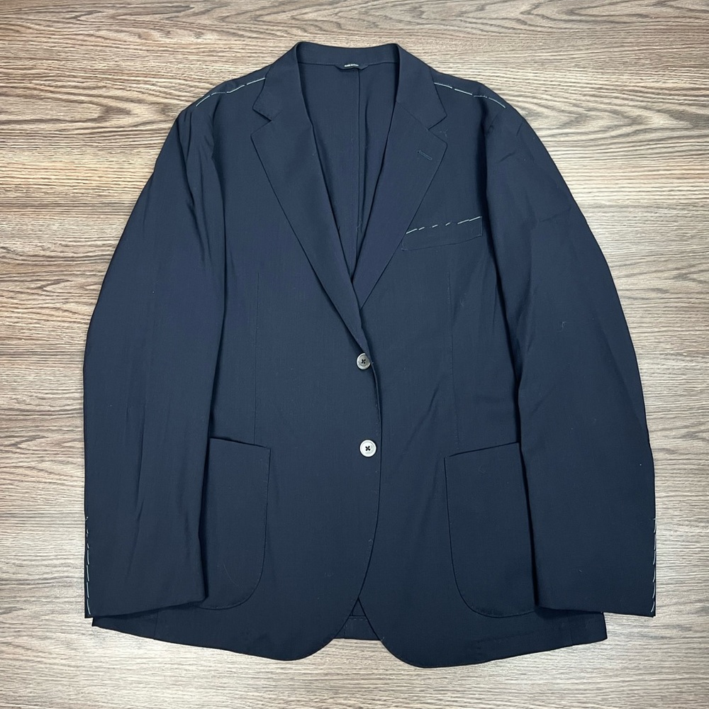 Tombolini NWT Navy Blue Unstructured Blazer 44R